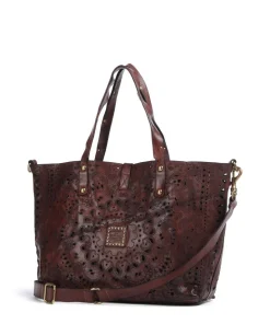 Shopper fein genarbtes Rindsleder dunkelrot