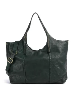 Shopper fein genarbtes Rindsleder dunkelgrün