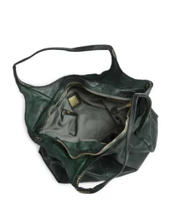 Shopper fein genarbtes Rindsleder dunkelgrün