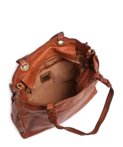 Shopper fein genarbtes Rindsleder cognac