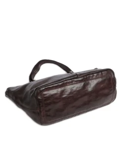 Shopper genarbtes Rindsleder dunkelbraun