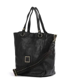 Shopper genarbtes Rindsleder schwarz