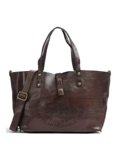 Shopper genarbtes Rindsleder dunkelbraun