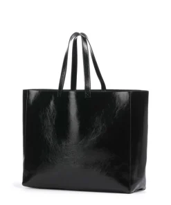 Shopper Lederimitat schwarz