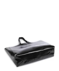 Shopper Lederimitat schwarz