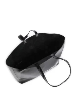 Shopper Lederimitat schwarz