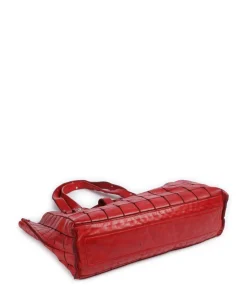 Shopper Rindsleder rot