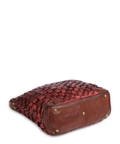 Shopper Rindsleder rot