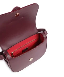 Sienna S Umhängetasche fein genarbtes Rindsleder brombeer