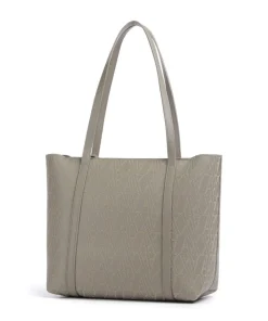Silvye Shopper Lederimitat taupe