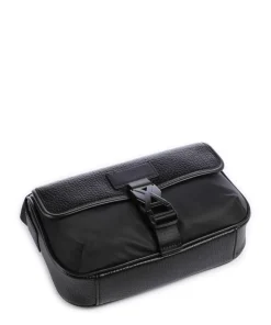 Simon Umhängetasche Lederimitat schwarz