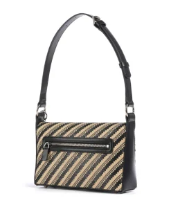 Simona Schultertasche Polypropylen natur/schwarz