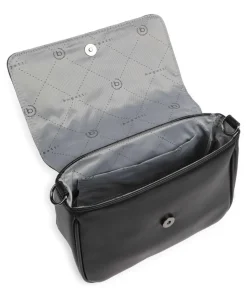 Sira Schultertasche Lederimitat schwarz