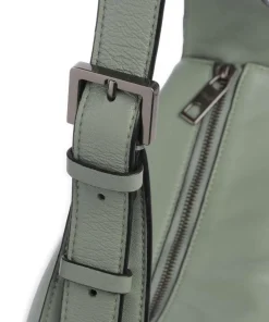 Sky Sheep Natural S Schultertasche Schafsleder grünblau