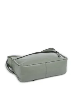 Sky Sheep Natural S Schultertasche Schafsleder grünblau