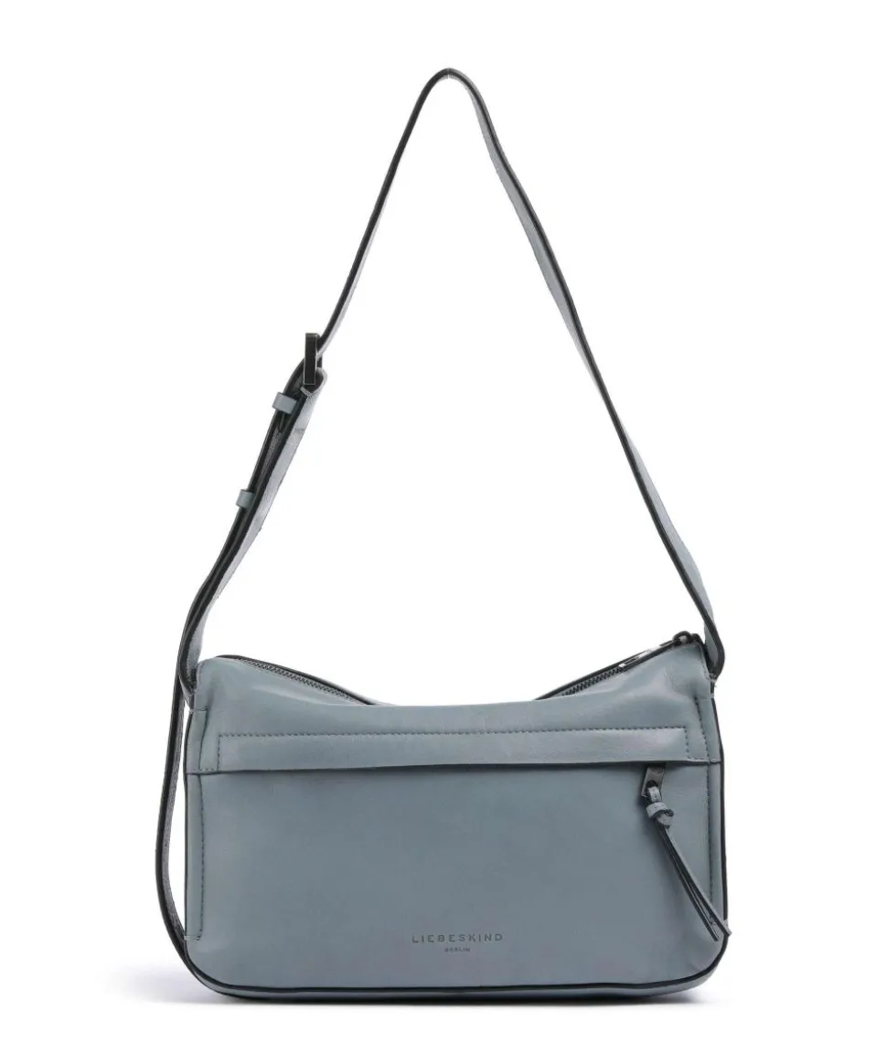 Sky Sheep Natural S Schultertasche Schafsleder blaugrau