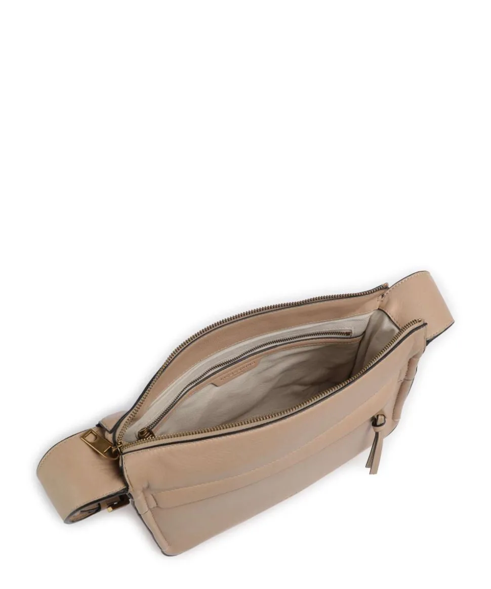 Sky Sheep Natural S Schultertasche Schafsleder beige