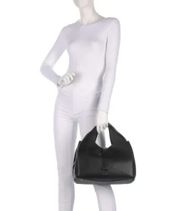 Sloane Street Handtasche genarbtes Rindsleder schwarz