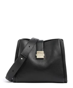 Sloane Street Umhängetasche genarbtes Rindsleder schwarz