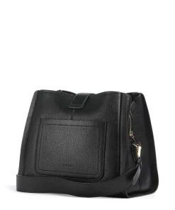 Sloane Street Umhängetasche genarbtes Rindsleder schwarz