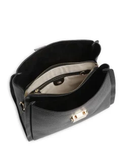 Sloane Street Umhängetasche genarbtes Rindsleder schwarz