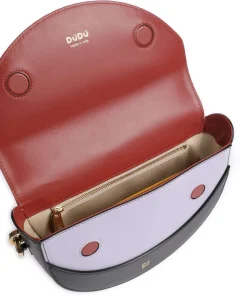 Smile Bag Schultertasche fein genarbtes Leder, aufgerautes Leder schwarz