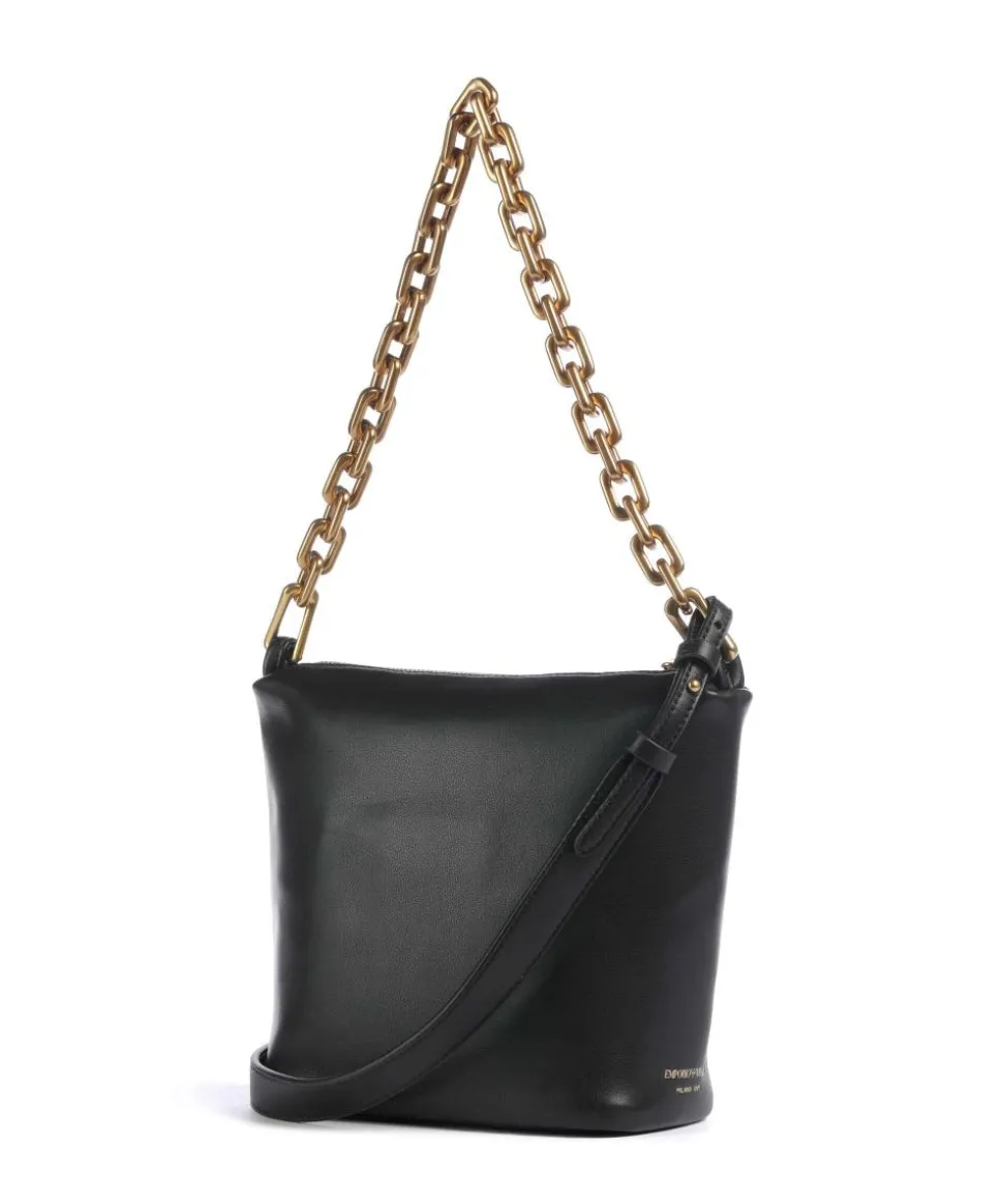 Sofi Schultertasche fein genarbtes Rindsleder schwarz