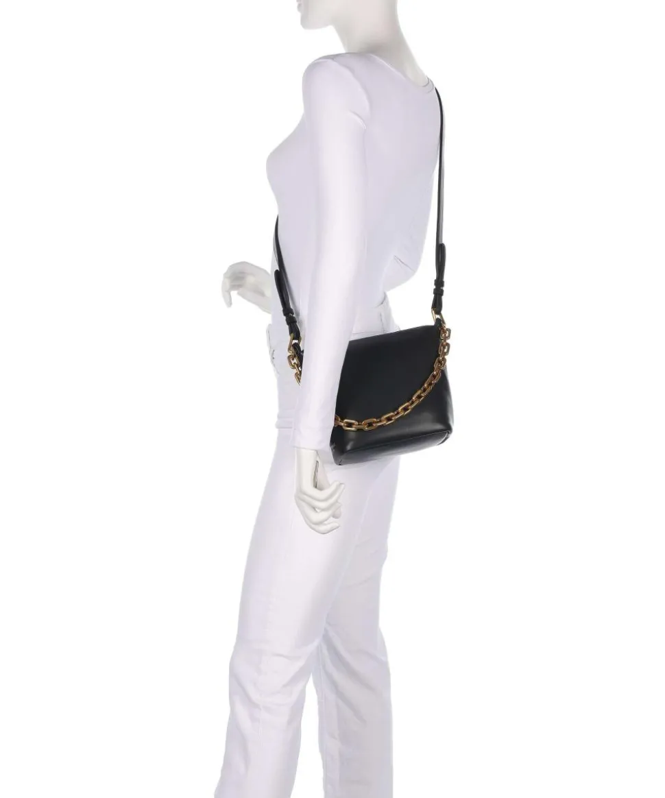 Sofi Schultertasche fein genarbtes Rindsleder schwarz