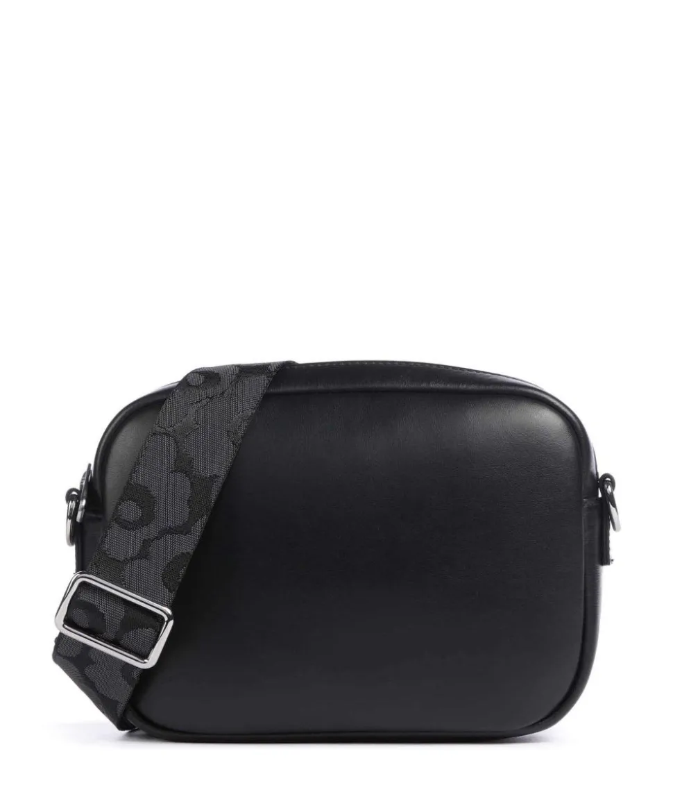 Soft Gratha Umhängetasche fein genarbtes Leder schwarz