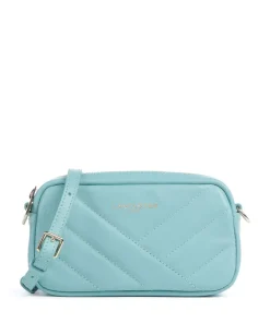 Soft Matelassé Umhängetasche weiches Rindsleder hellblau