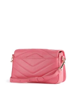 Soft Matelassé Umhängetasche weiches Rindsleder pink