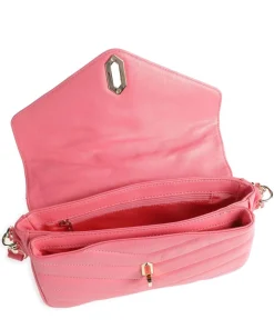 Soft Matelassé Umhängetasche weiches Rindsleder pink