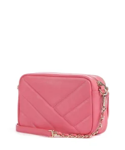 Soft Matelassé Umhängetasche weiches Rindsleder pink