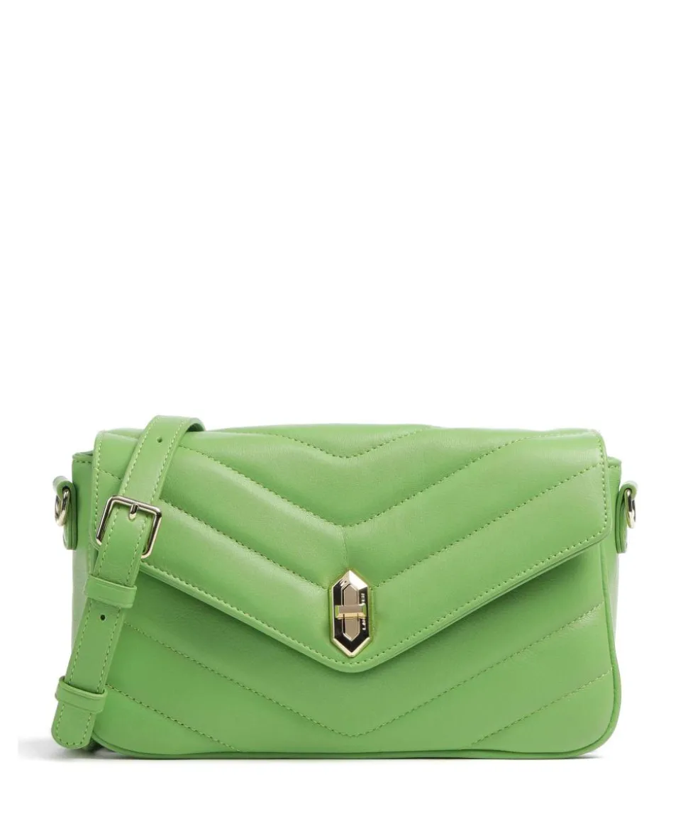 Soft Matelassé Umhängetasche weiches Rindsleder hellgrün
