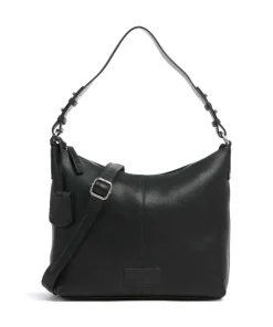 Soft Skylar Beuteltasche genarbtes Leder schwarz