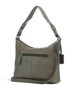 Soft Skylar Beuteltasche genarbtes Leder taupe