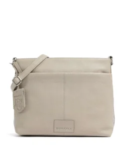 Soft Skylar Umhängetasche genarbtes Leder hellgrau