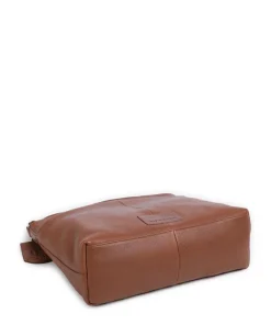 Soft Skylar Umhängetasche genarbtes Leder braun