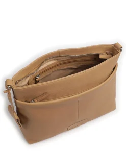 Soft Skylar Umhängetasche genarbtes Leder nude