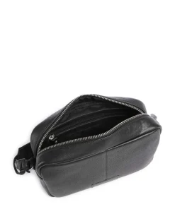 Soft Skylar Umhängetasche genarbtes Leder schwarz