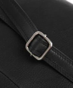 Soft Skylar Umhängetasche genarbtes Leder schwarz