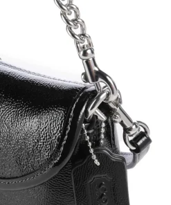 Soho Crinkle Patent 25 Schultertasche Leder schwarz