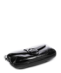 Soho Crinkle Patent 25 Schultertasche Leder schwarz