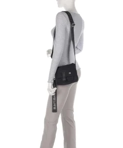 Solid Umhängetasche Polyamide schwarz