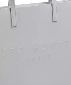 Soocon Shopper Lederimitat hellgrau