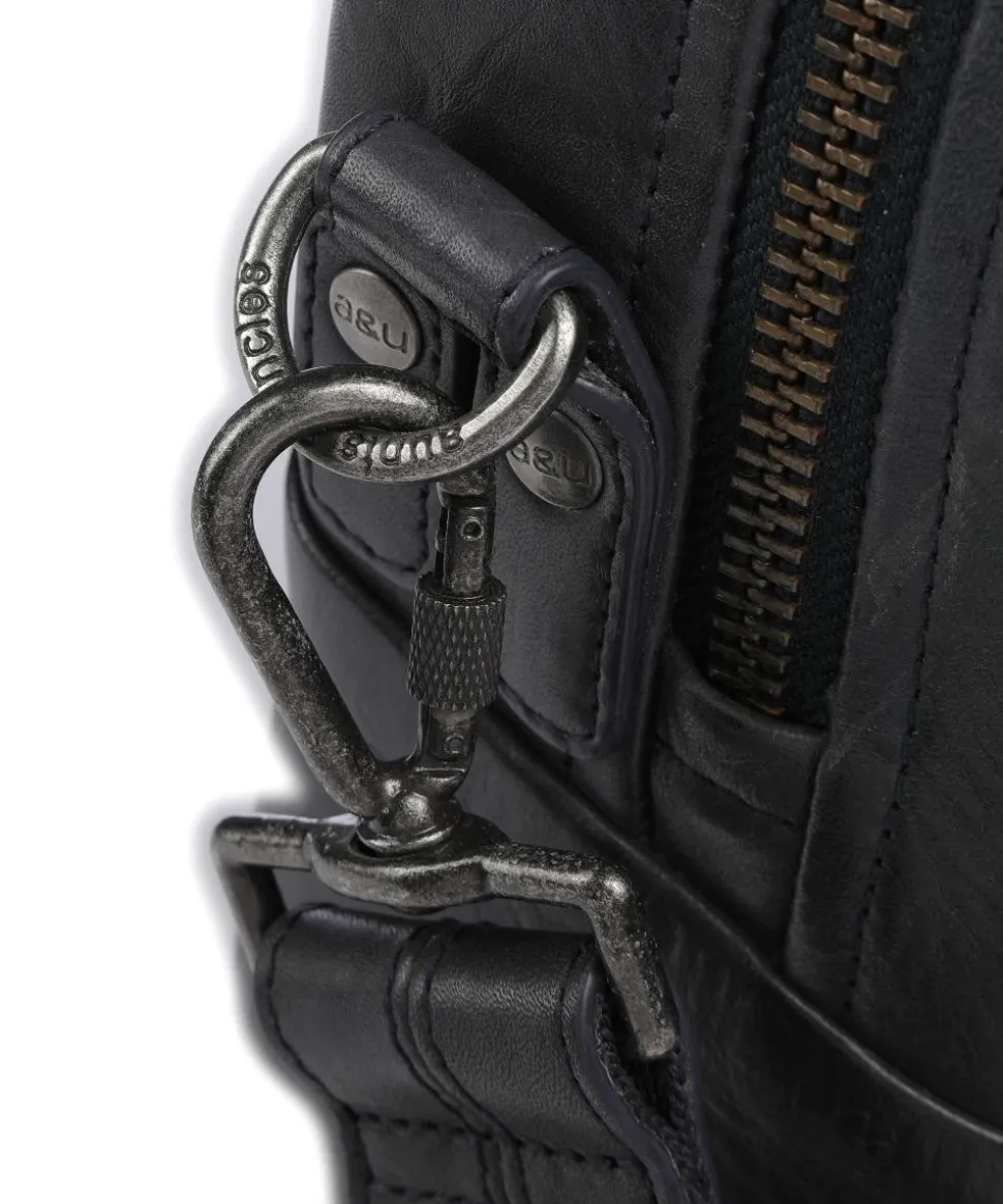 Soundcheck Synthesizer Aktentasche 15″ genarbtes Rindsleder dunkelblau