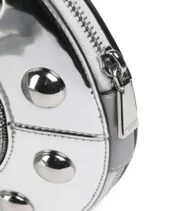 Spaced Out Handtasche Rindsleder, Schafsleder silber