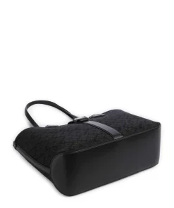 Spade Flower Jacquard Shopper Textil schwarz