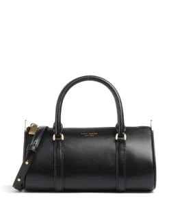 Spade Icon Handtasche fein genarbtes Leder schwarz