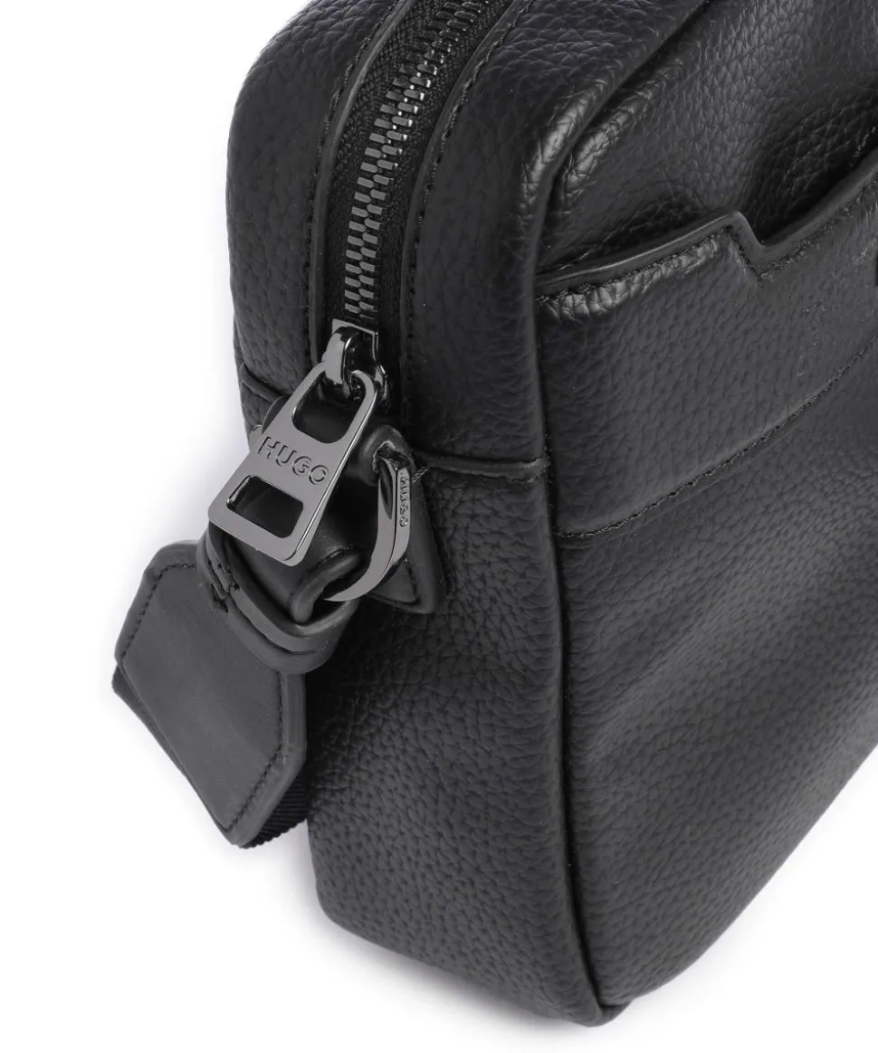 Speedyork Umhängetasche Lederimitat schwarz